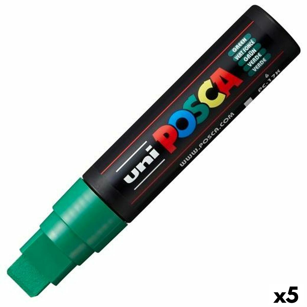 Tuschpennor POSCA PC-17K Grön (5 antal) - 3