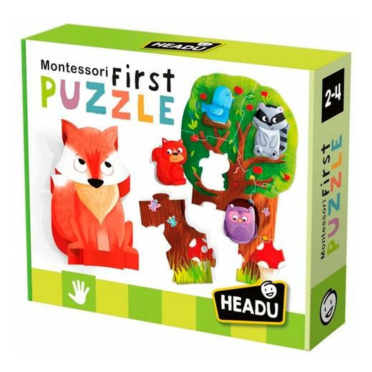 Pussel HEADU Montessori Skog (4 antal) - 2