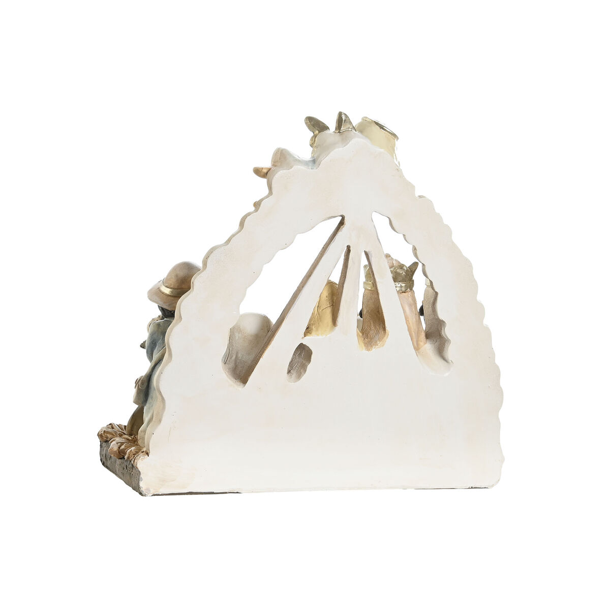 Julkrubba-set DKD Home Decor Blå Vit Brun Harts 23,5 x 8 x 20,5 cm (2 antal) - 4