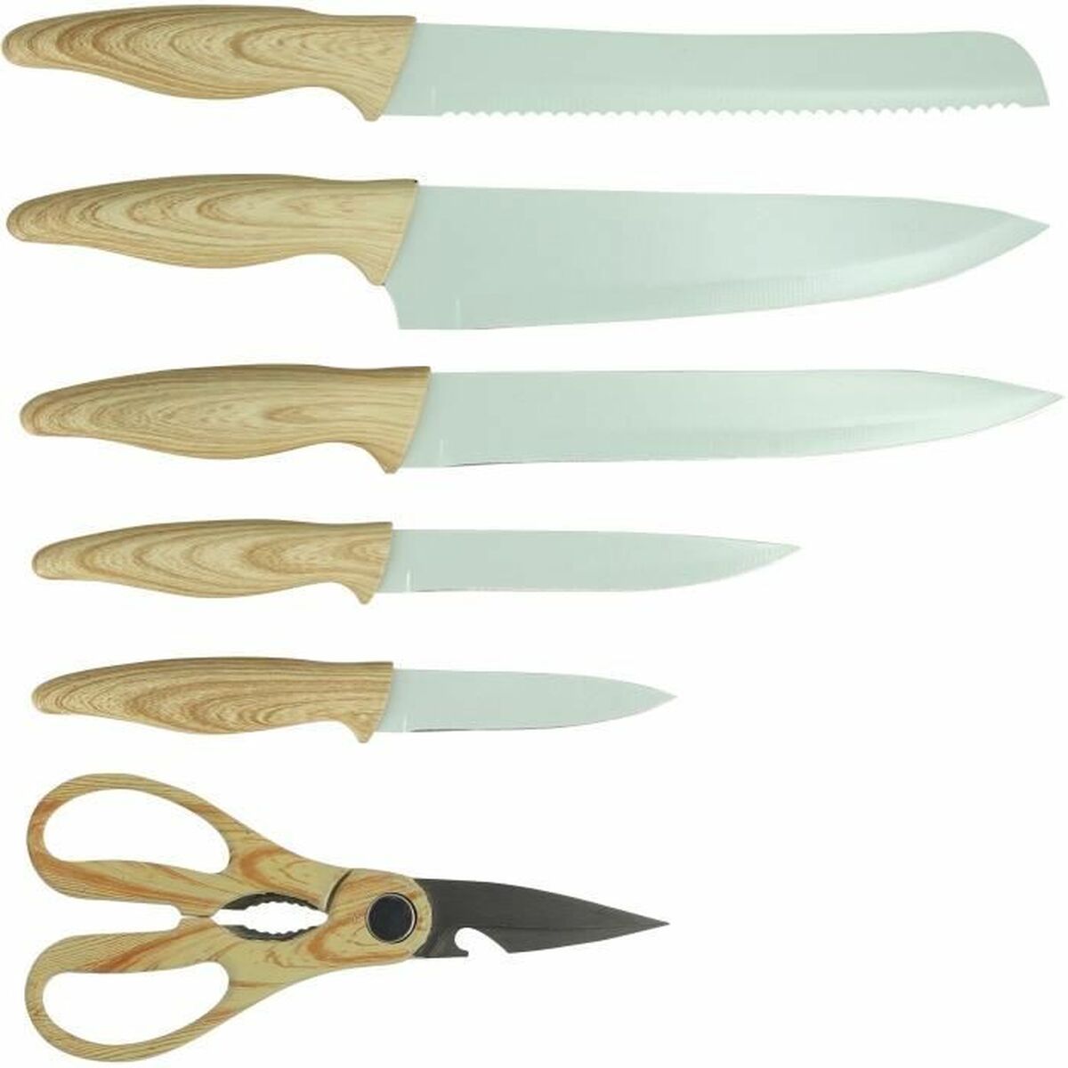 Knivset Menastyl polypropen Grön 6 Delar (6 antal) - 3
