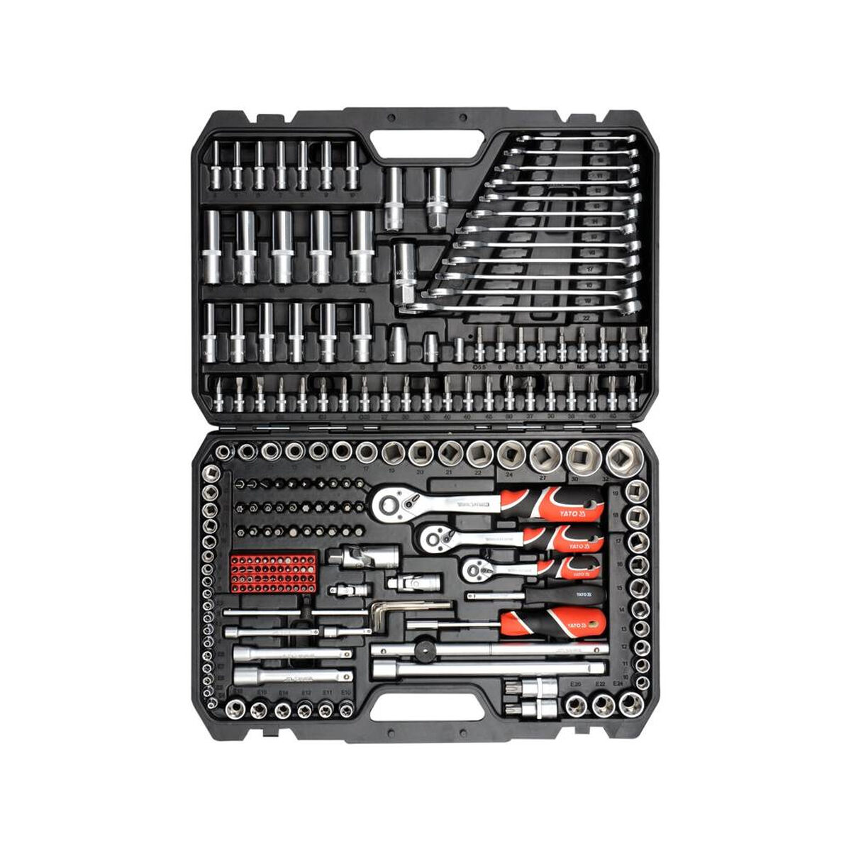 Verktygsset i Väska Yato YT-38841 Stål 216 Delar 1/4" 3/8" 1/2" - 3