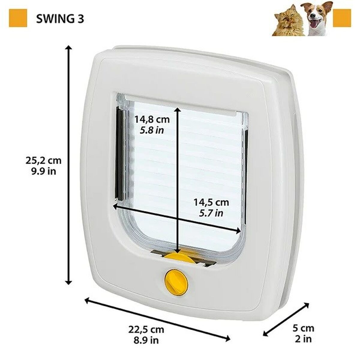 Kattlucka Ferplast Swing Grå 22,5 x 5,5 x 5 cm - 4