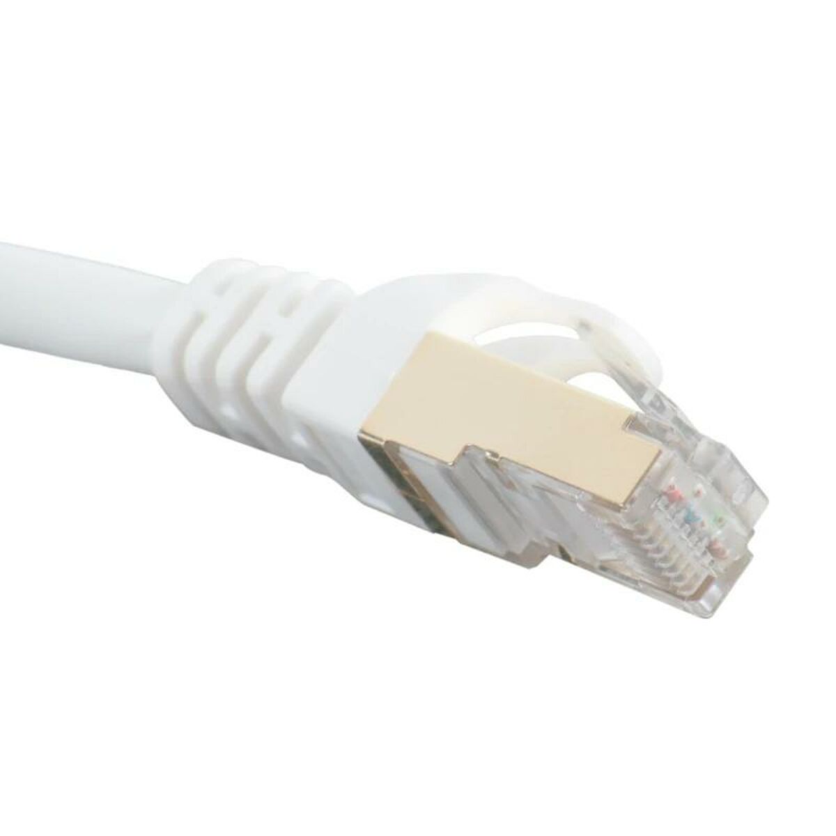 Nätkabel FTP Styv Kategori 7 iggual IGG318614 Vit 15 m - 2