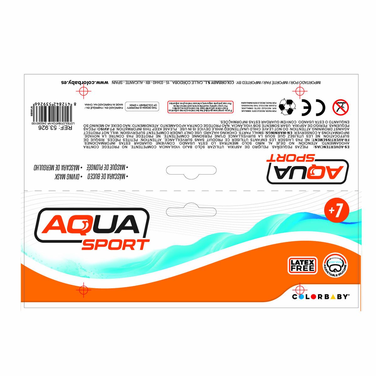 Dykmask AquaSport (12 antal) - 7