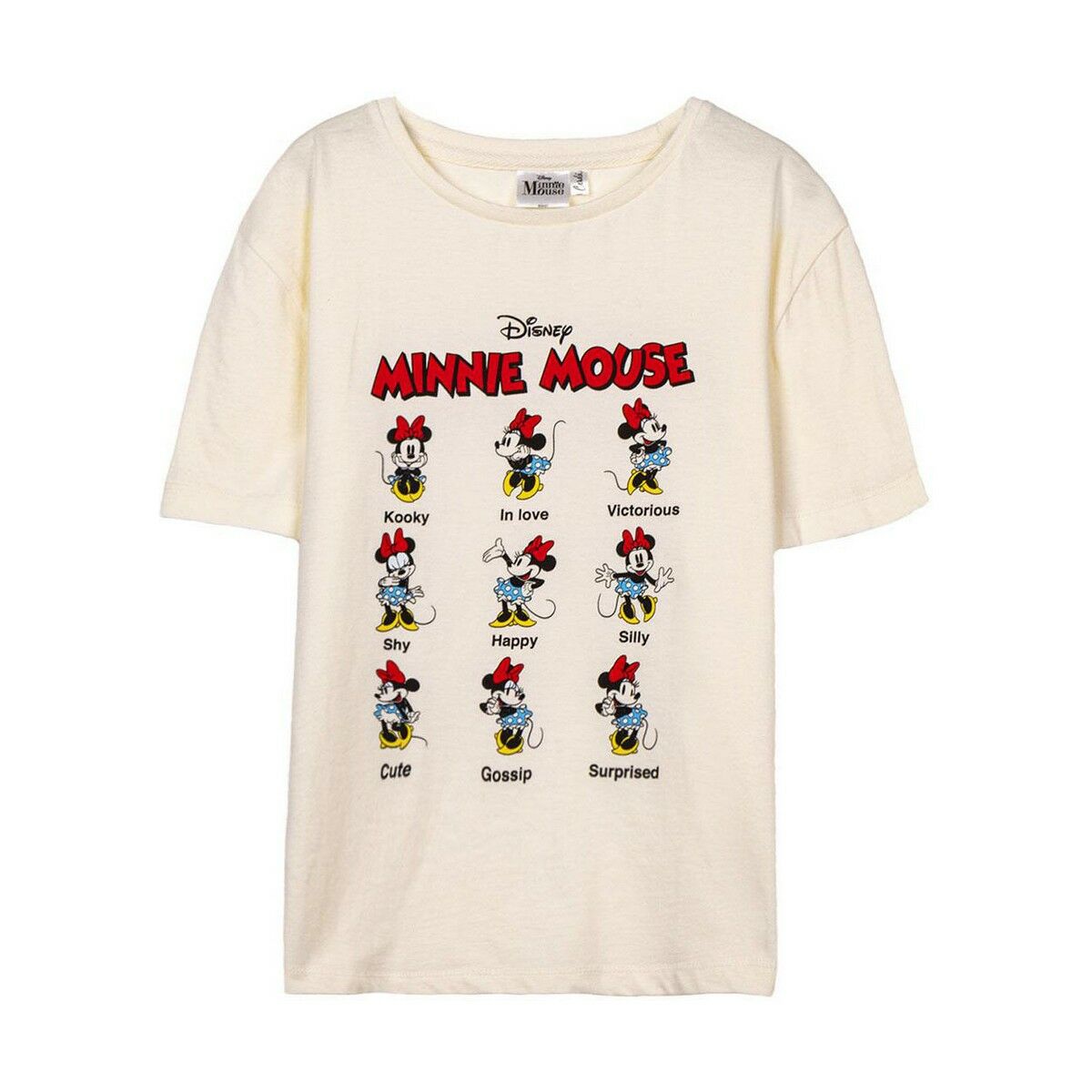 Barn T-shirt med kortärm Minnie Mouse Beige