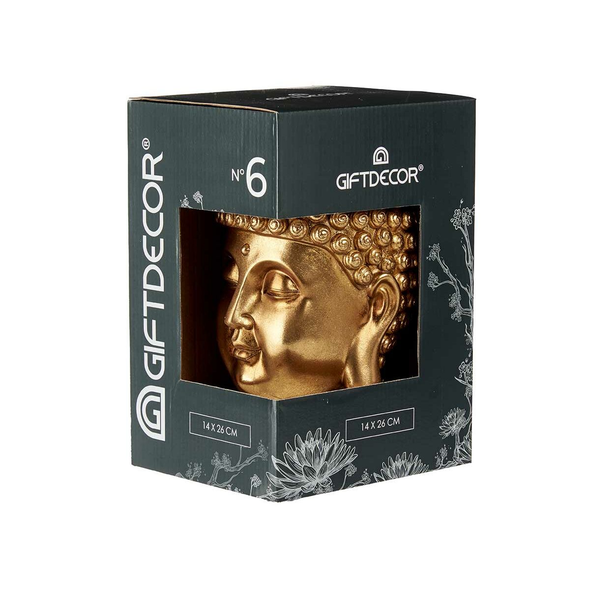 Prydnadsfigur Buddha Harts (14 x 26 x 17 cm ) - 5