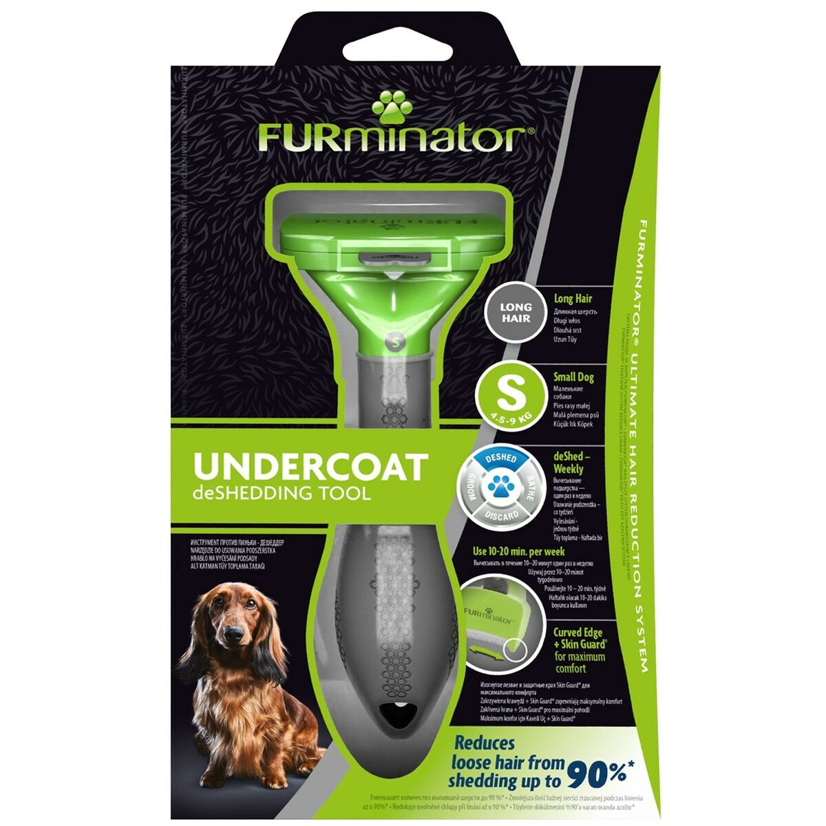Hundeborste Furminator FUR151111 Liten Svart - 2