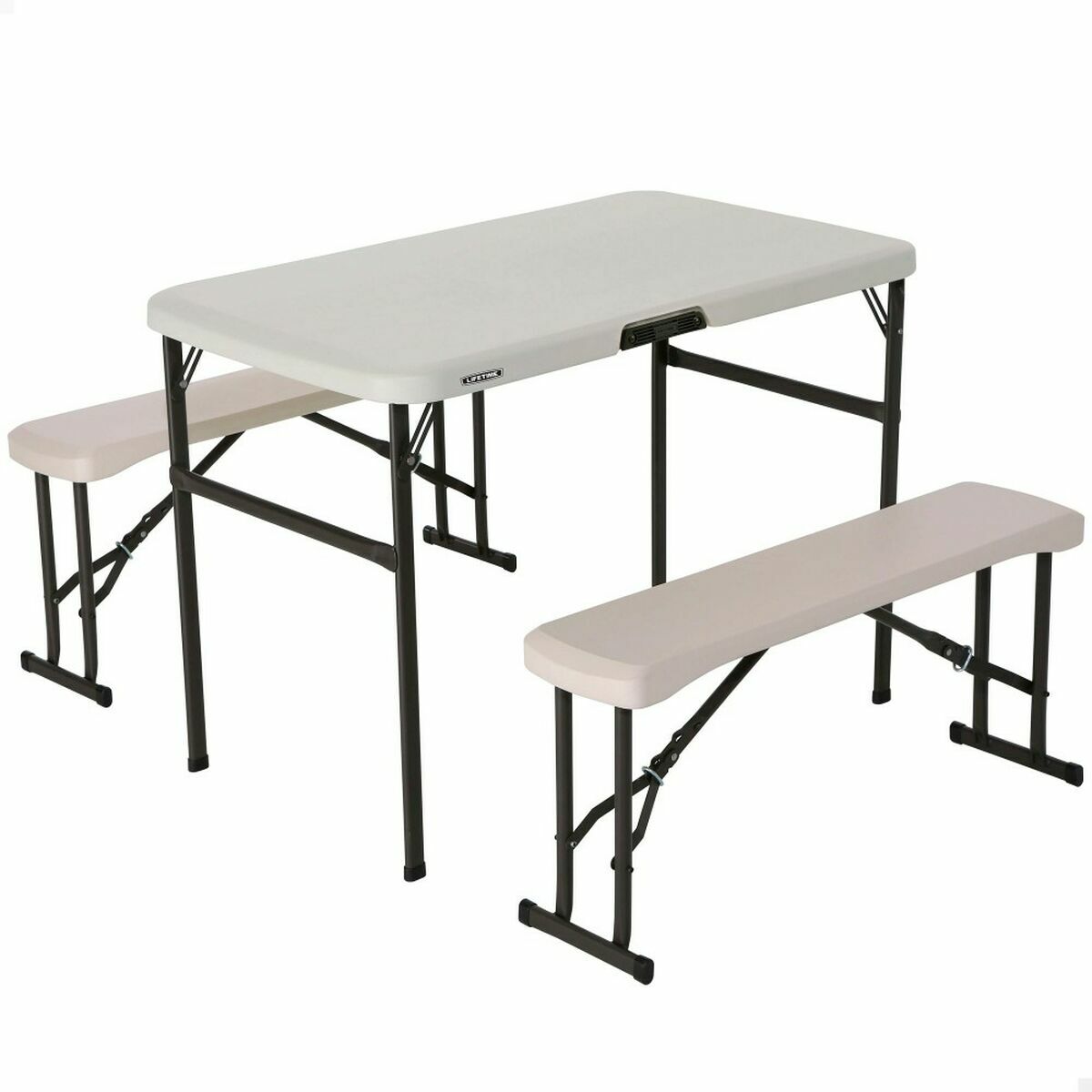 Bordsgrupp med stolar Lifetime Kräm 106 x 61 x 74 cm