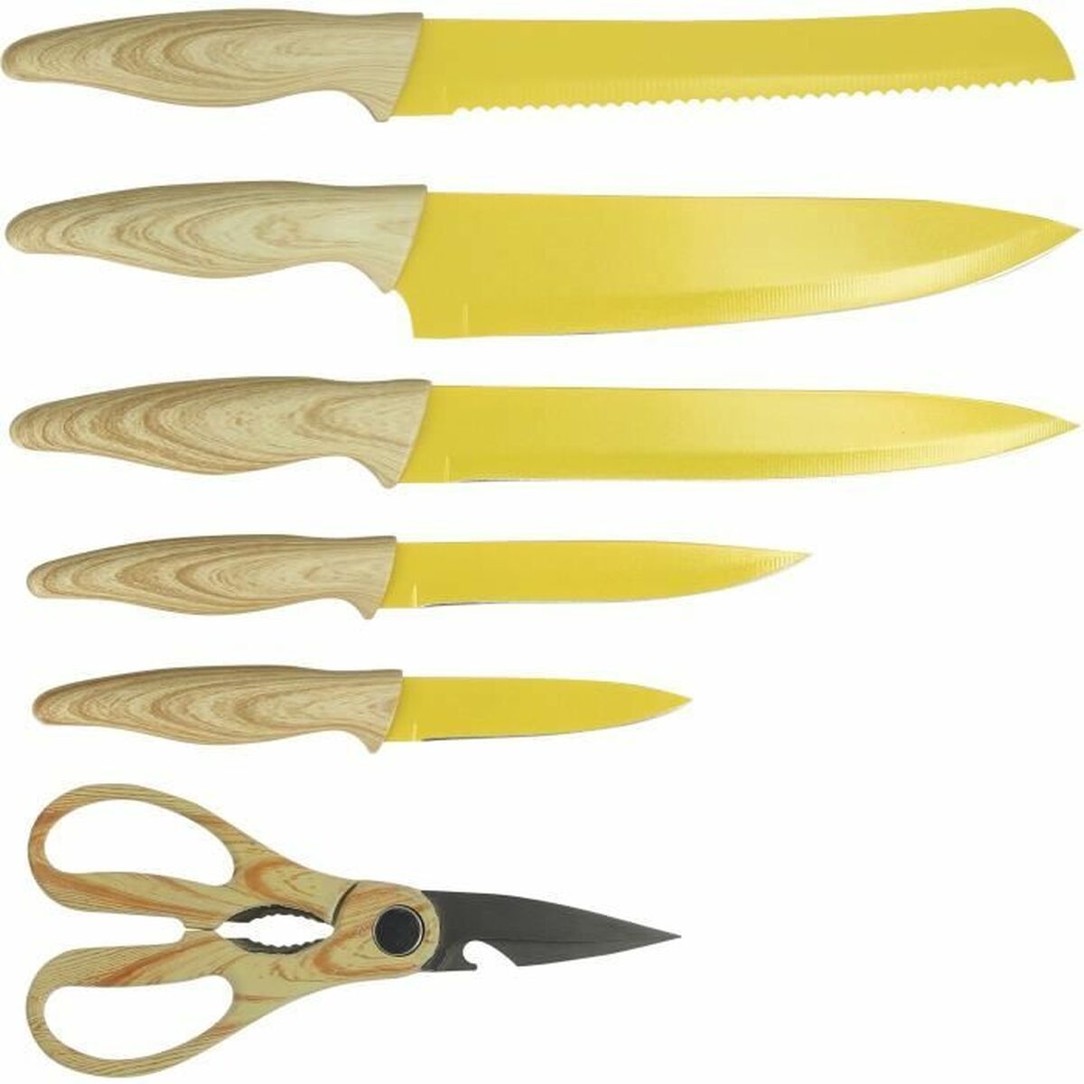 Knivset Menastyl Keramik polypropen 6 Delar - 3