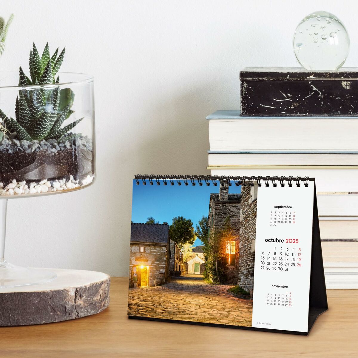 Skrivbordskalender Finocam CAMINO DE SANTIAGO Multicolour Papper 21 x 15 cm 2025 - 3