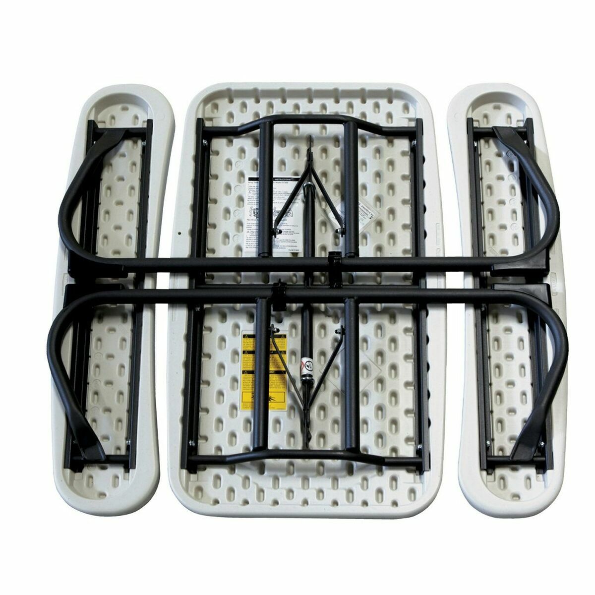 Picknickbord Lifetime Hopfällbar Kräm Stål 82,5 x 90 x 53,5 cm - 2