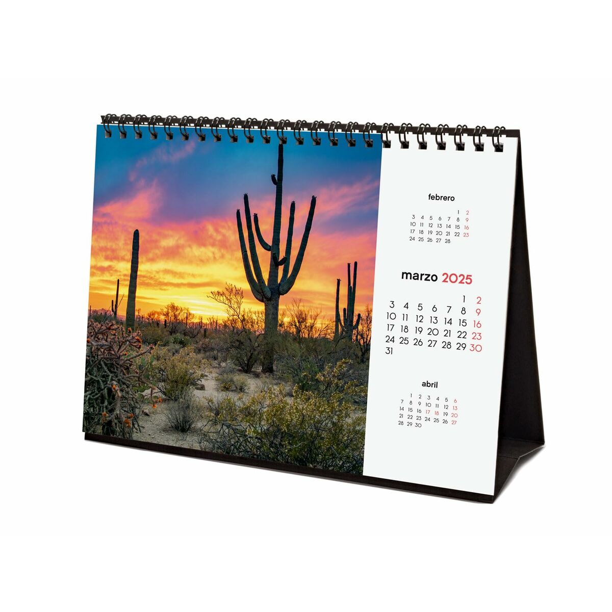 Skrivbordskalender Finocam ATARDECERES MÁGICOS Multicolour Papper 21 x 15 cm 2025 - 5