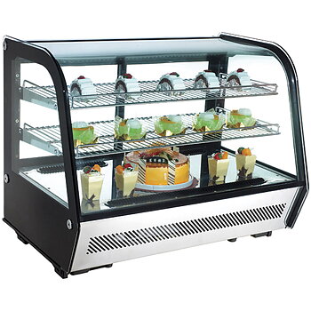 Kylda display med skjutbara glas, l=874 mm, 0 °C/12 °C