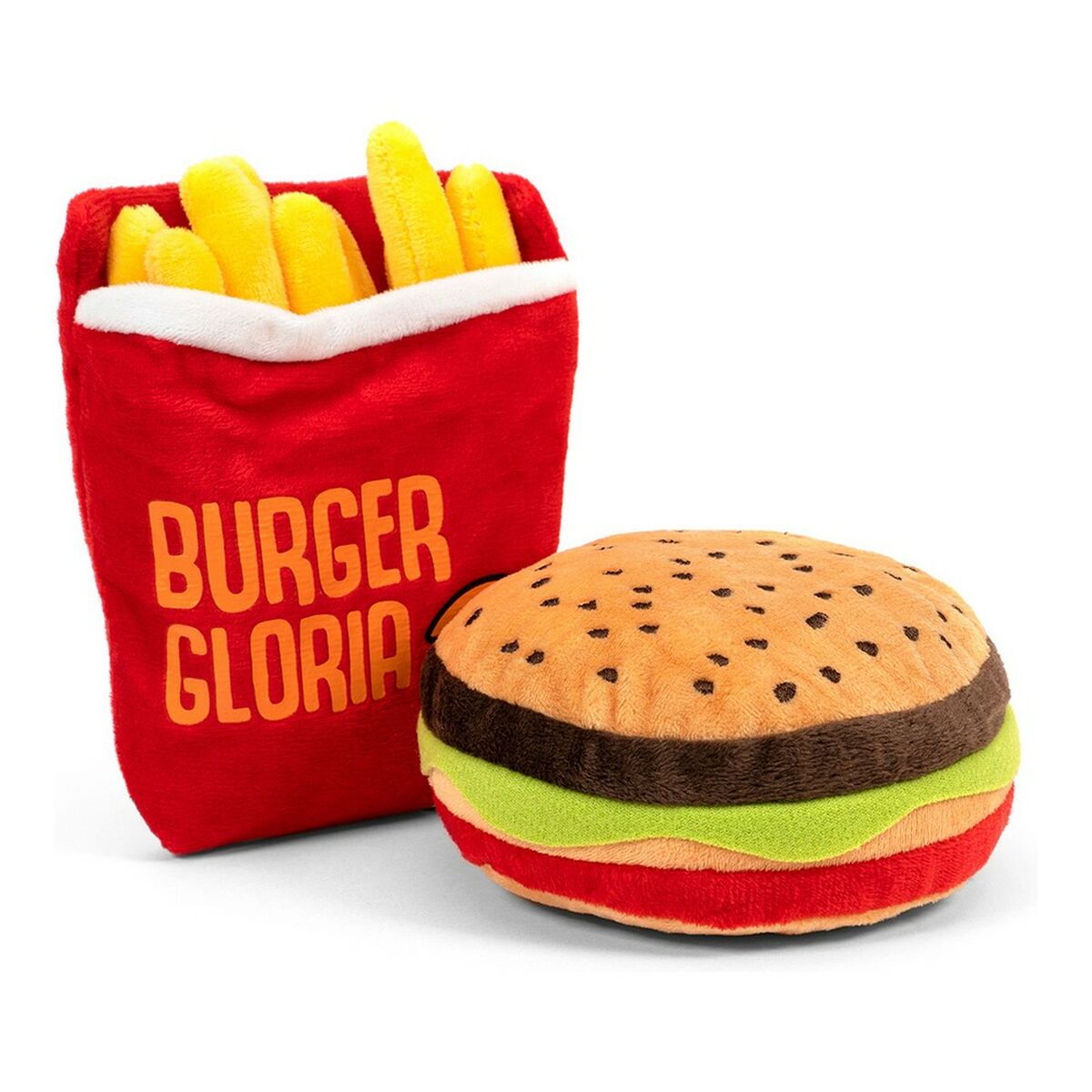 Mjuk leksak för hundar Gloria Röd Polyester polypropen Pommes frites - 18
