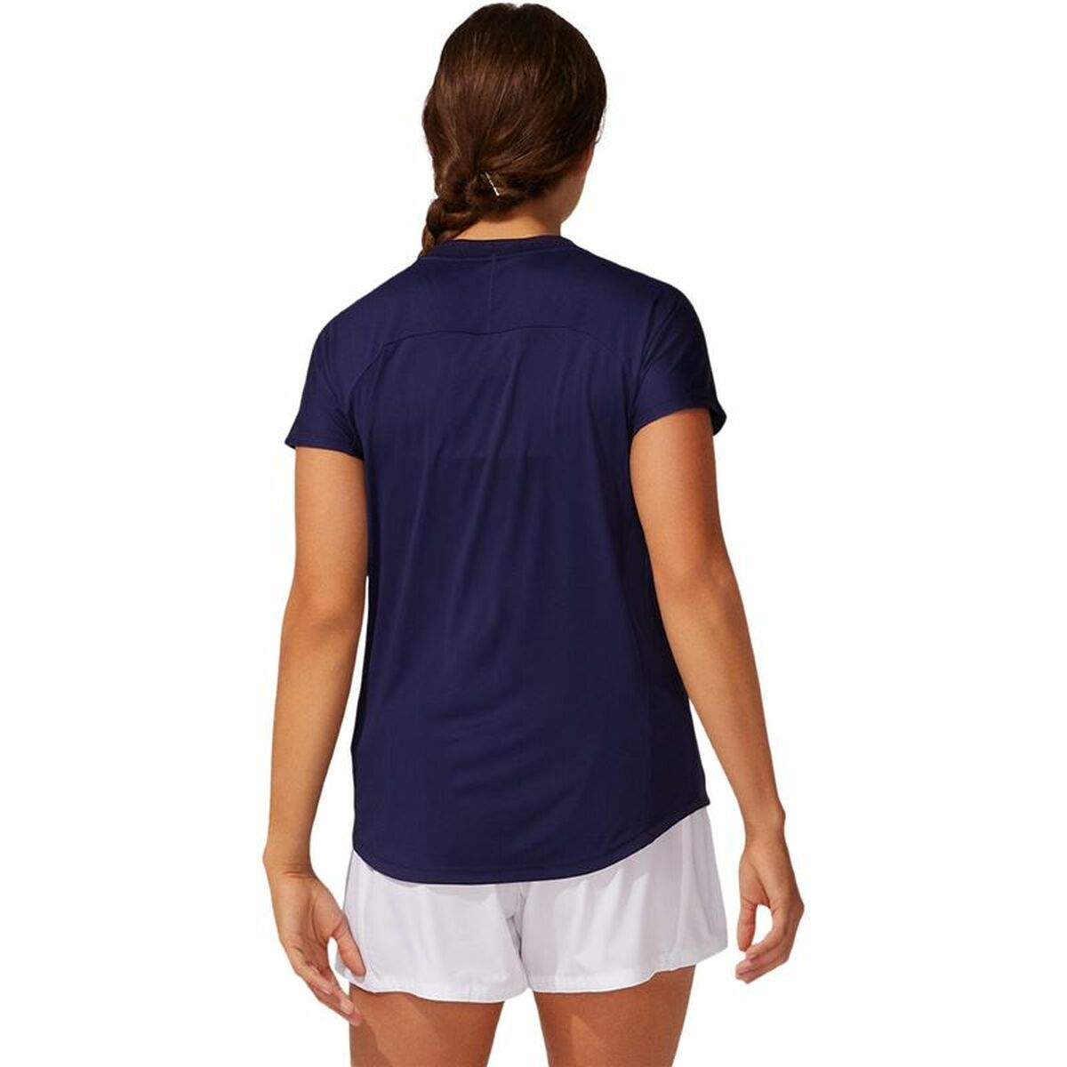 T-shirt med kortärm Dam Asics Court Piping Blå - 4