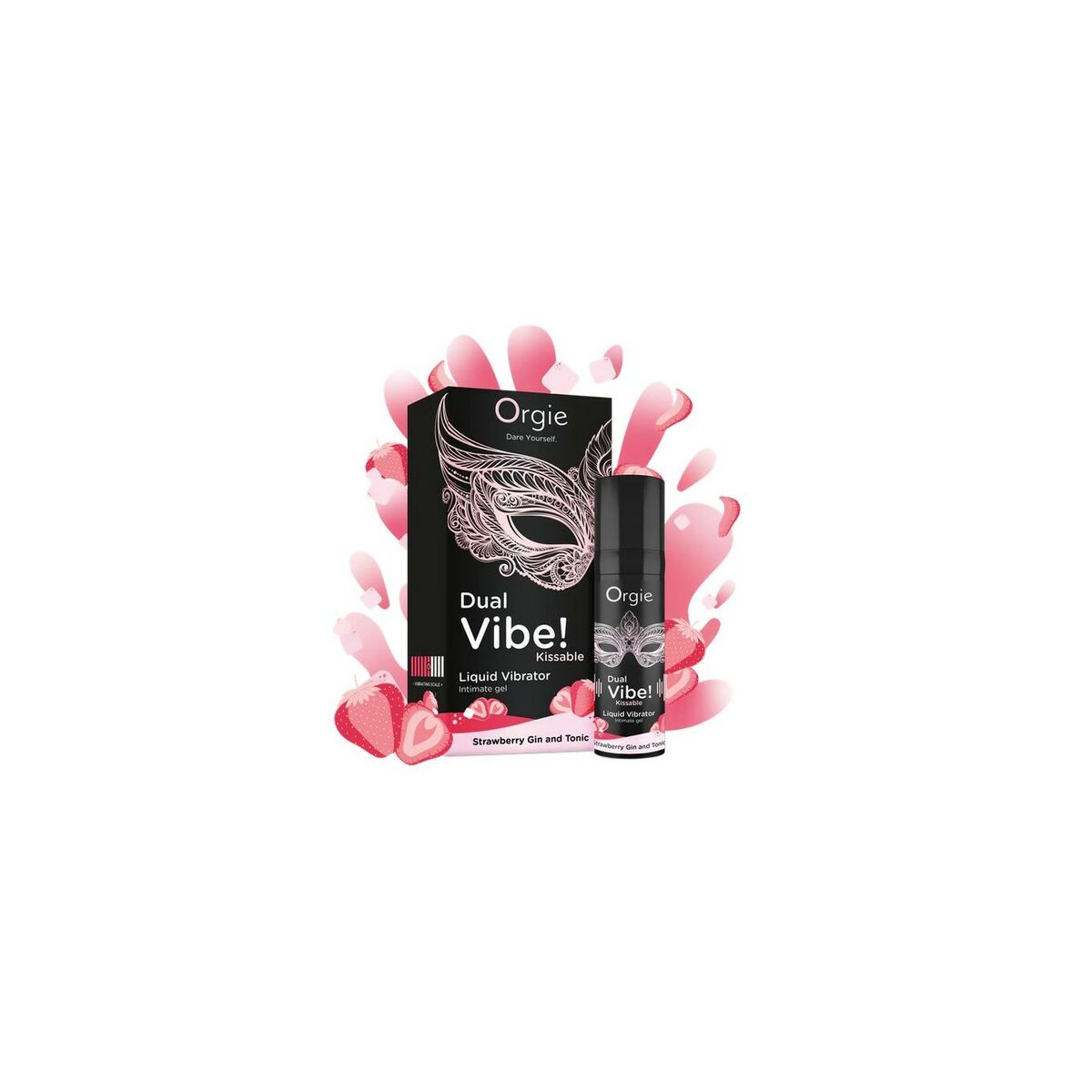 Glidmedel Orgie 15 ml Jordgubbe Vibrator - 2