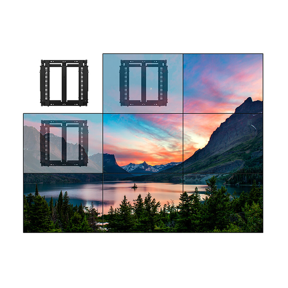 Bordfäste för Skärm B-Tech BT8312/B V2 70" 42" - 5