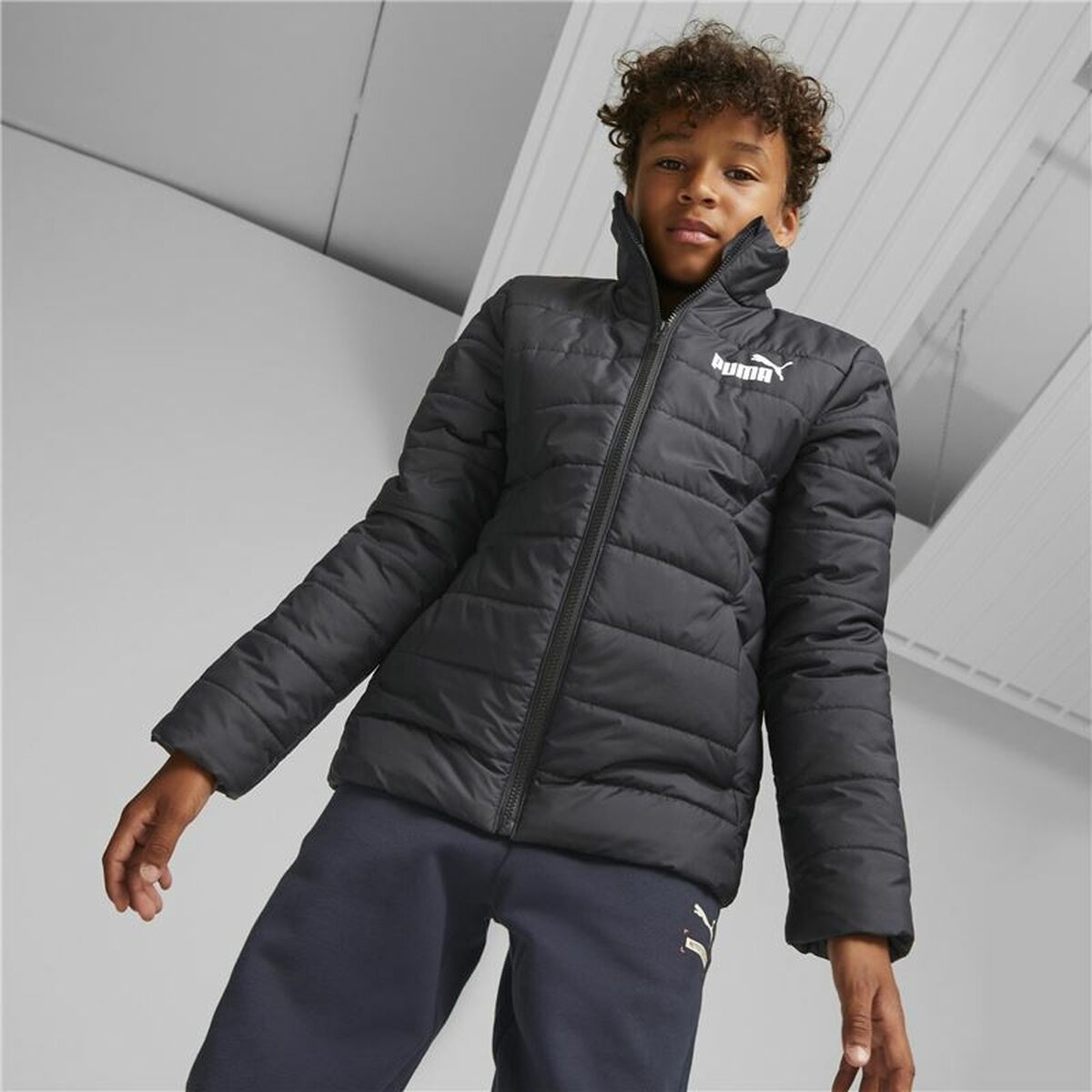 Sportjacka, Barn Puma Essentials Padded Svart - 5