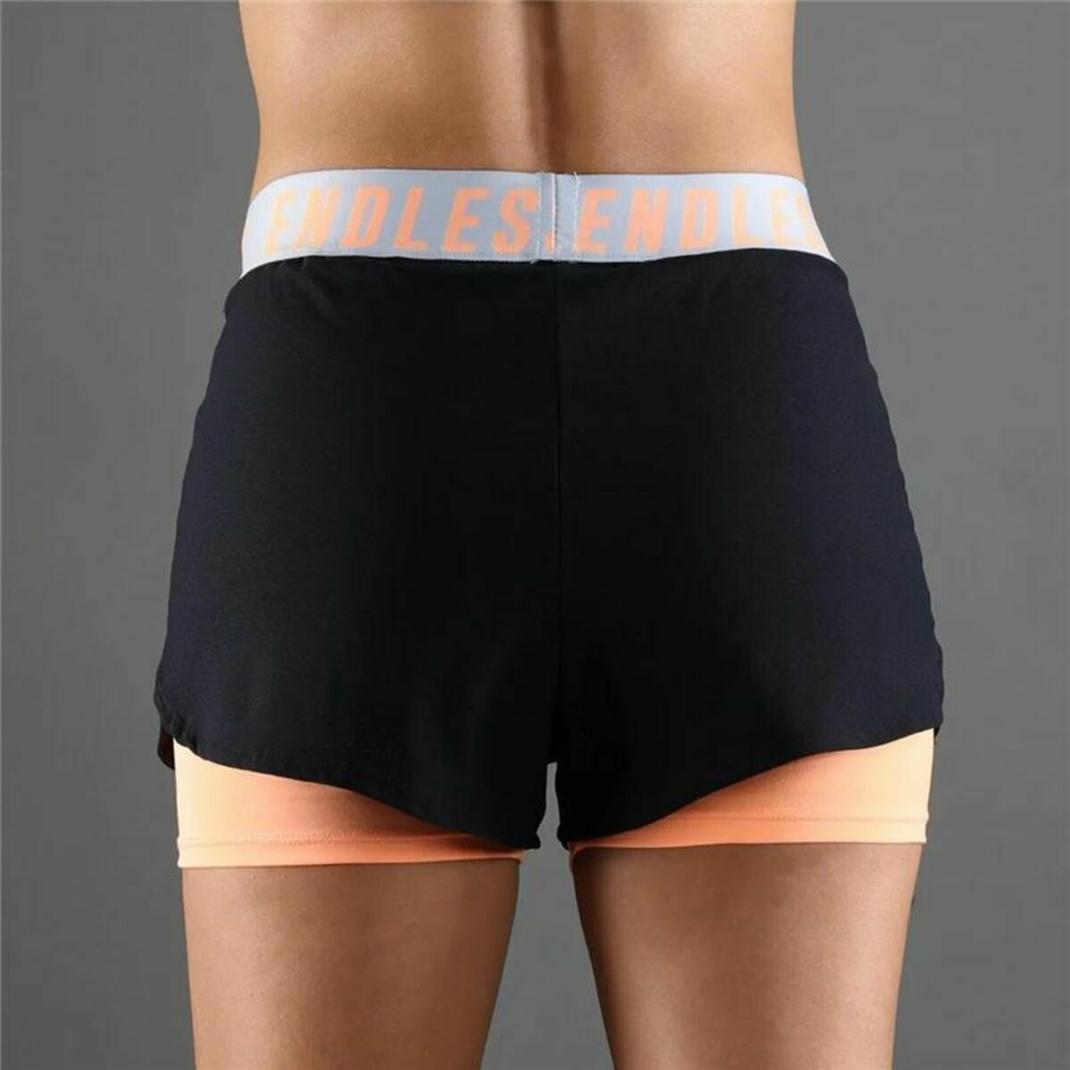 Sportshorts för kvinnor Endless Tech Iconic Orange Svart - 5