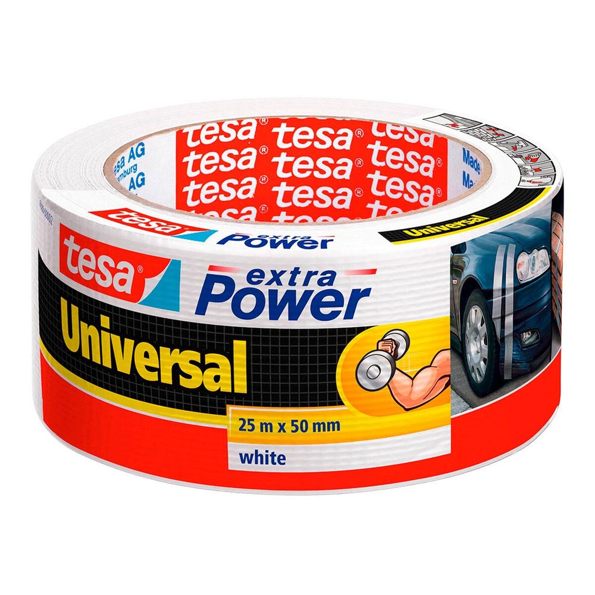 Silvertejp TESA 56388-02 Vit (50 mm x 25 m)