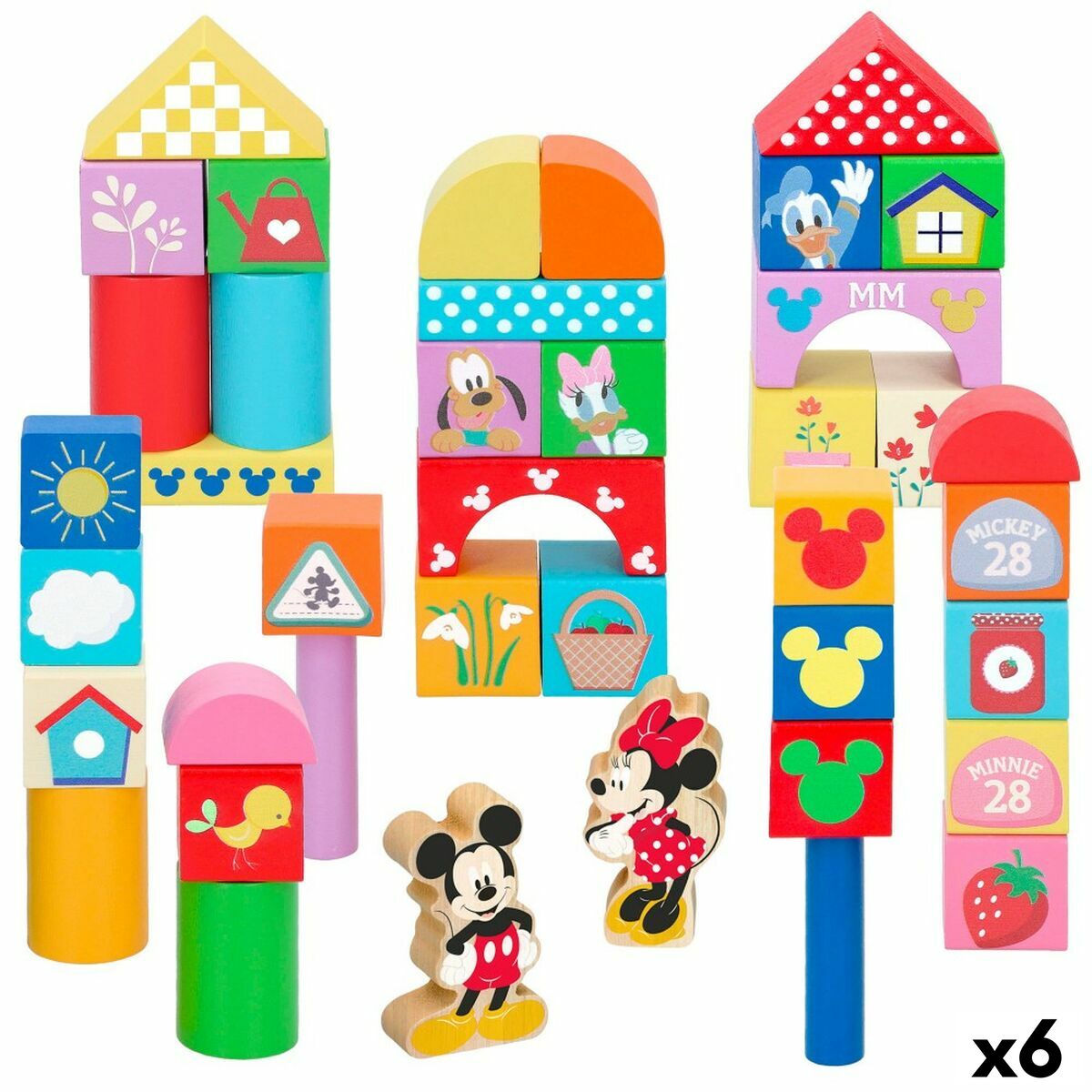Byggsats Disney 40 Delar (6 antal)