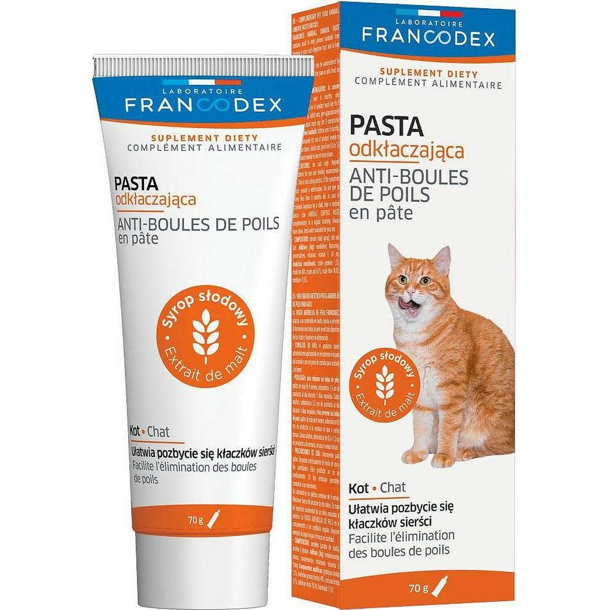 Kosttillskott Francodex FR179124 control bolas de pelo 70 g