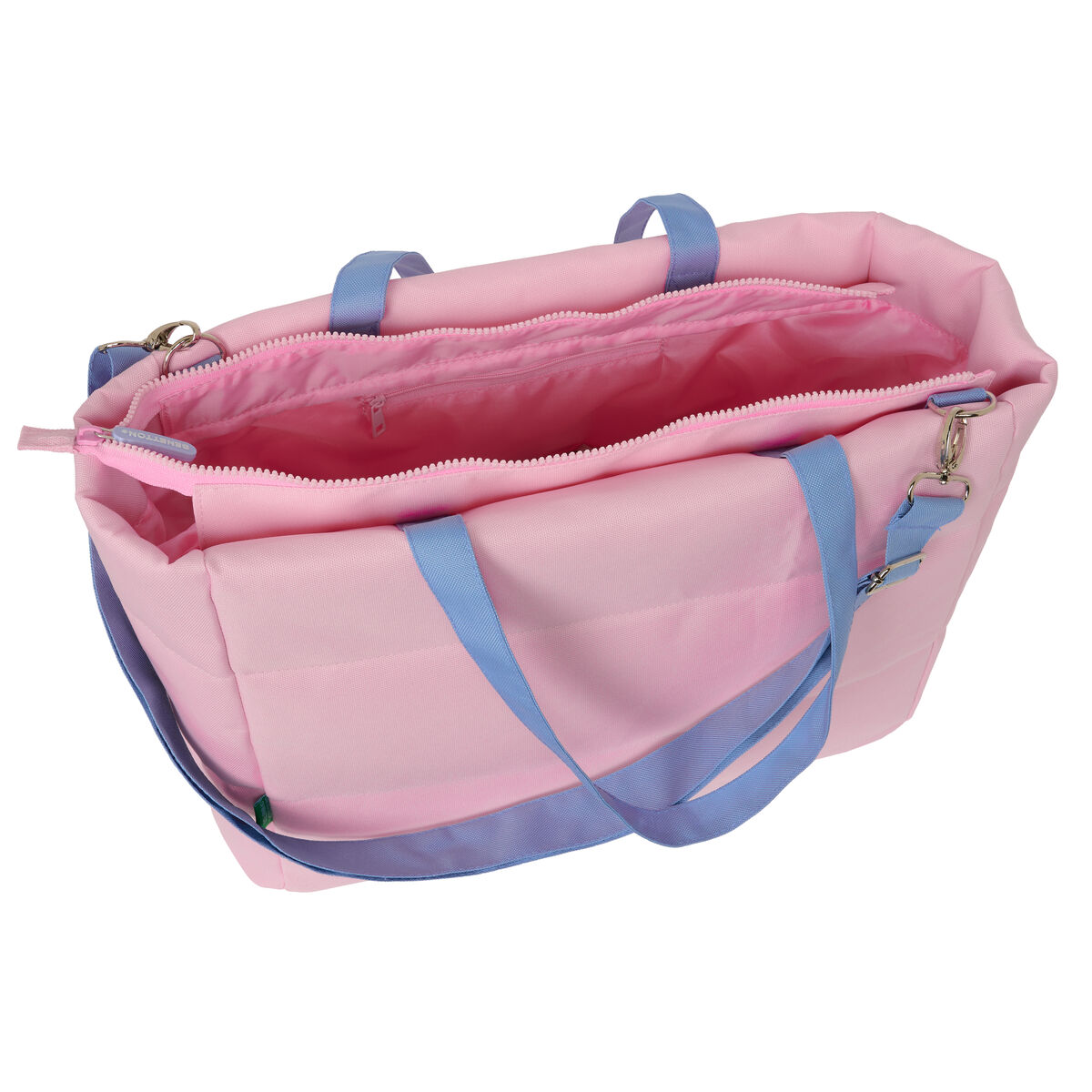 Väska Benetton Pink Rosa 40 x 31 x 17 cm - 2