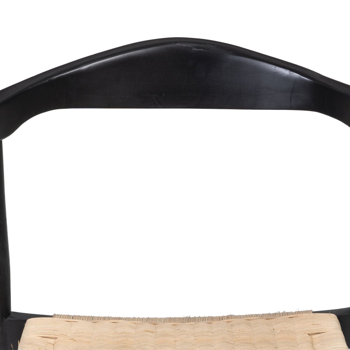 Matsalsstol Svart Naturell Rattan teakträ 59 x 58 x 76,5 cm - 6