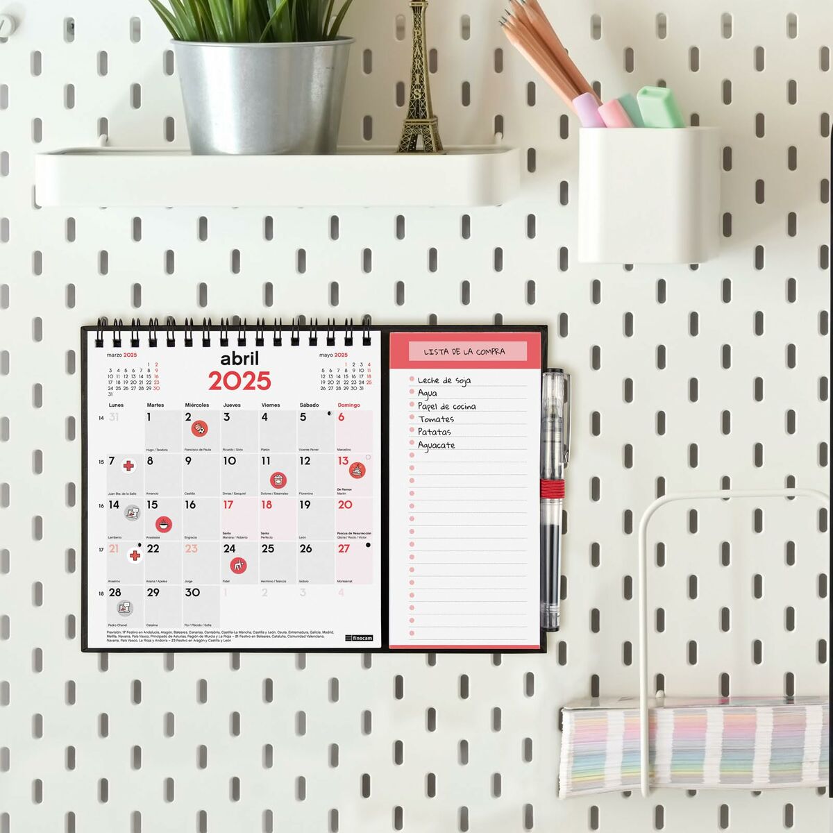 Väggkalender Finocam Papper 2025 14 x 15 cm - 3