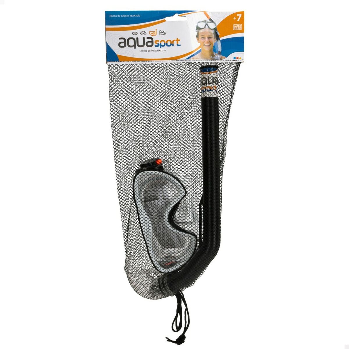 Snorkel och cyklop AquaSport Barn - 8