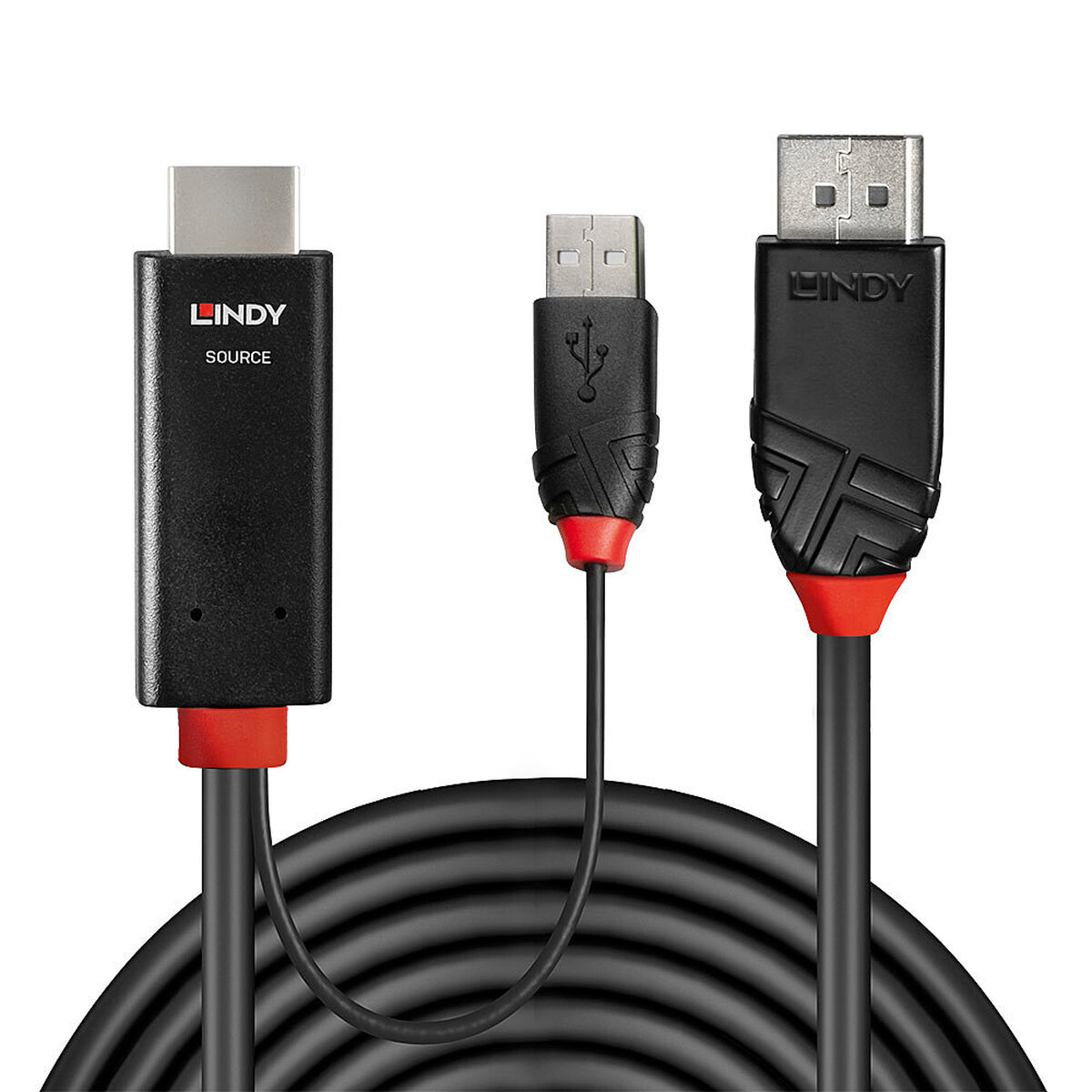 Kabel DisplayPort till HDMI LINDY 1 m Svart - 2