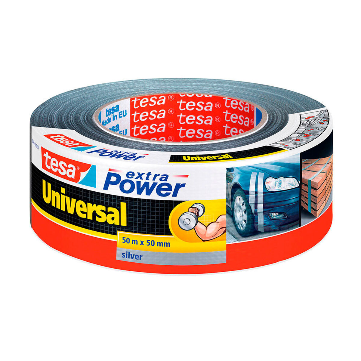 Silvertejp TESA 56389 Silvrig (50 mm x 25 m)