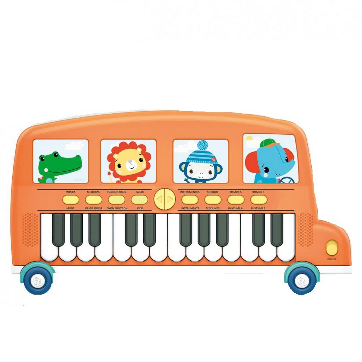 Leksakspiano Fisher-Price Elpiano Buss - 3