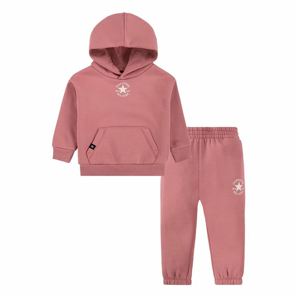 Träningskläder, Baby Converse Sustainable Core Po Night Flamingo Rosa 2 Delar