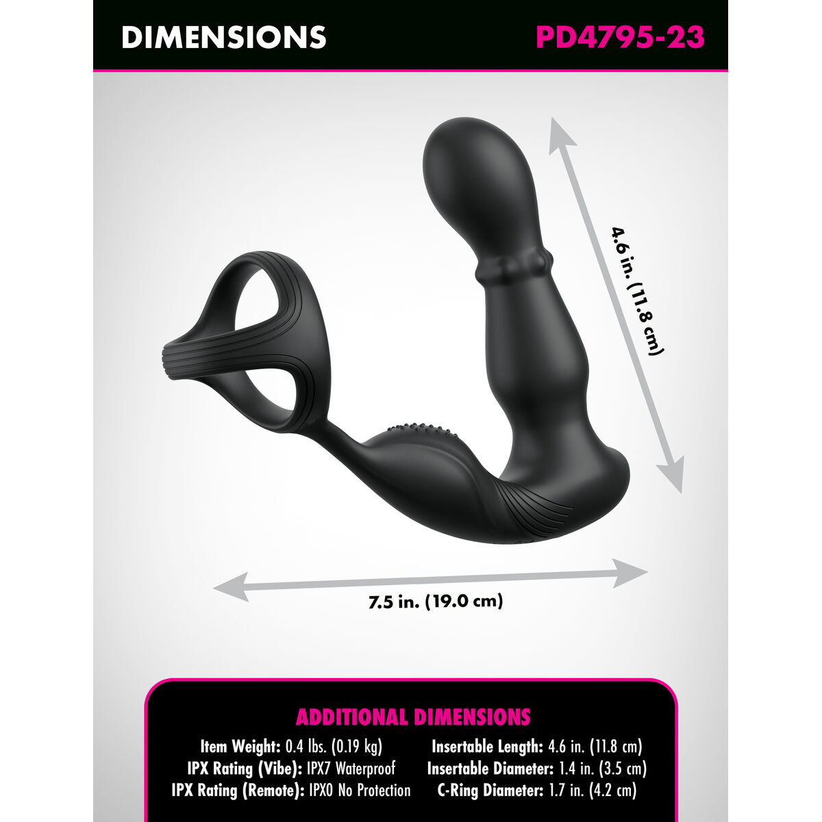 Anal vibrator Pipedream Anal Fantasy Elite Svart - 4
