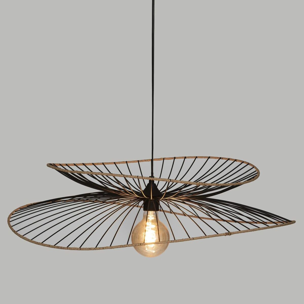 Taklampa Atmosphera Alara 40W Svart (Ø 69,5 x 17,5 cm) - 2