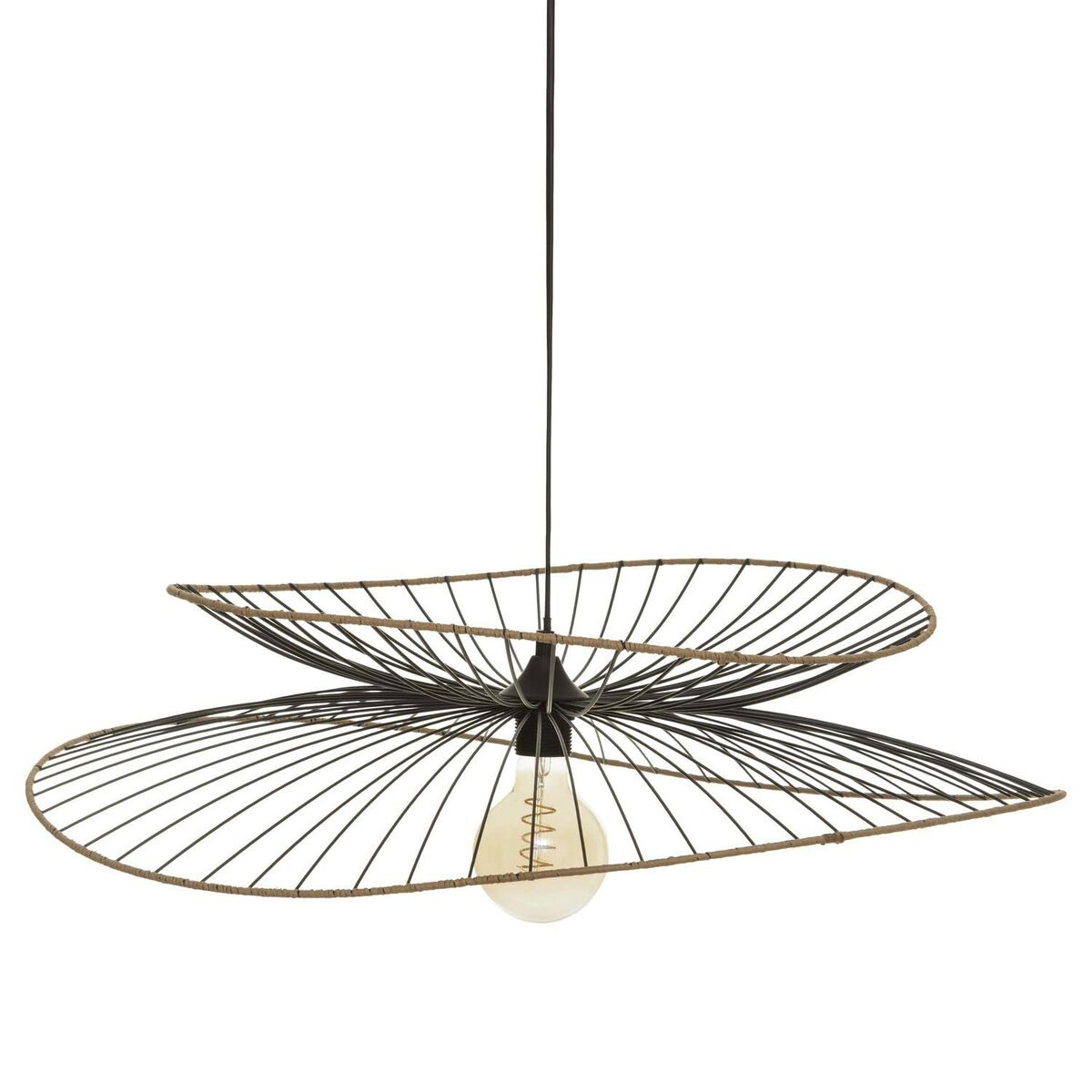 Taklampa Atmosphera Alara 40W Svart (Ø 69,5 x 17,5 cm)