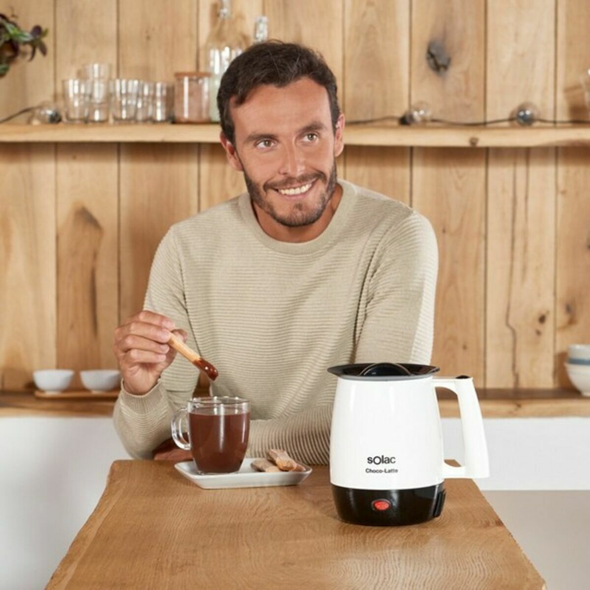 Vattenkokare Solac MH9100 Choco-Latte 1 L 250W Vit (1 L) (1) - 4
