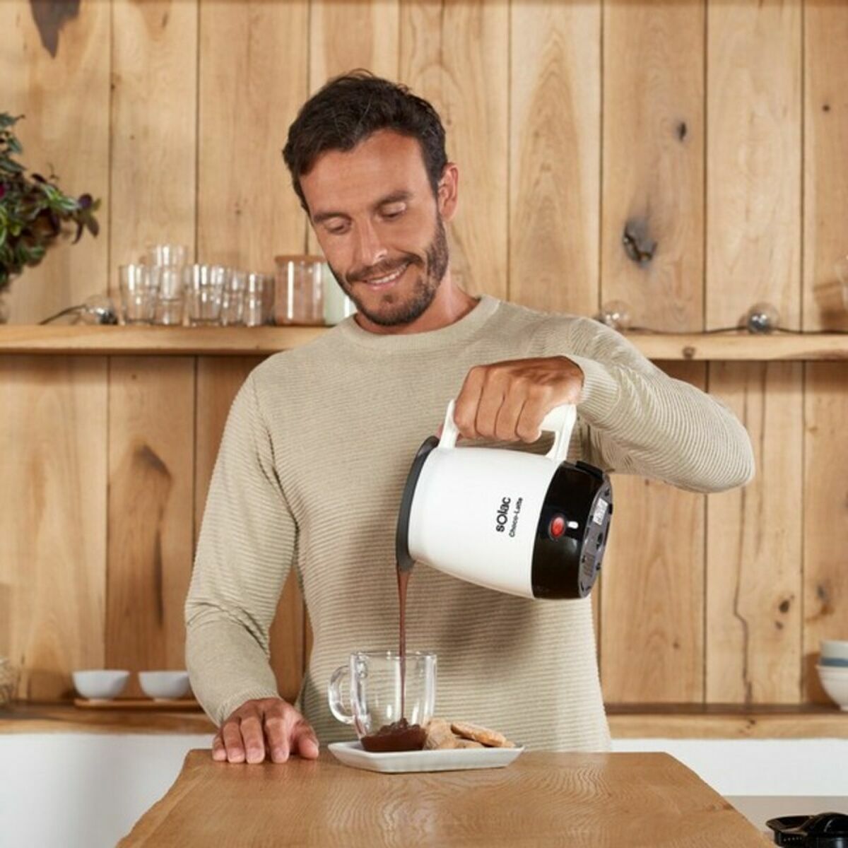 Vattenkokare Solac MH9100 Choco-Latte 1 L 250W Vit (1 L) (1) - 2