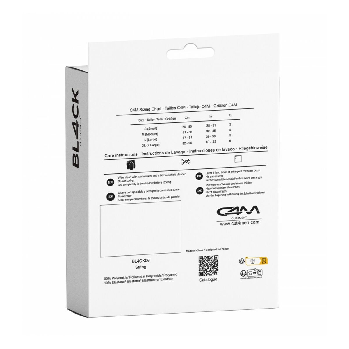 Stringtrosa Cut4men Svart XL - 3
