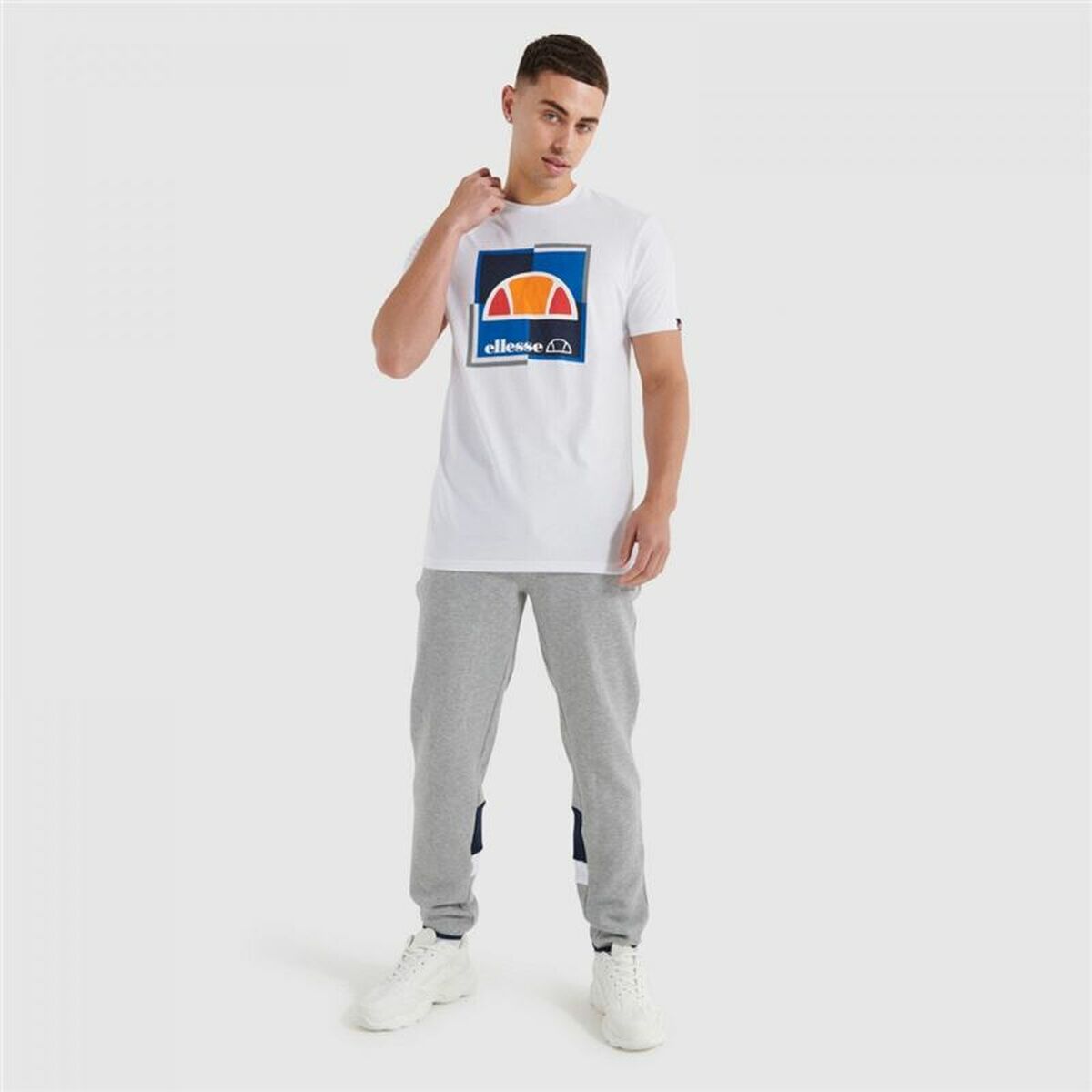T-shirt med kortärm Herr Ellesse Michaelo Vit - 4