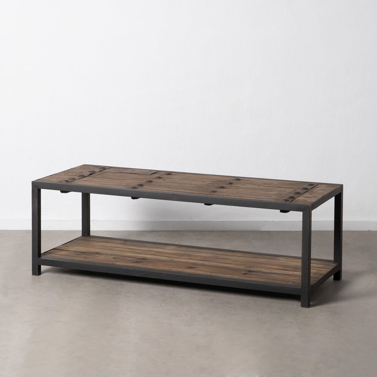 Soffbord Svart Naturell 165 x 64 x 55 cm - 5