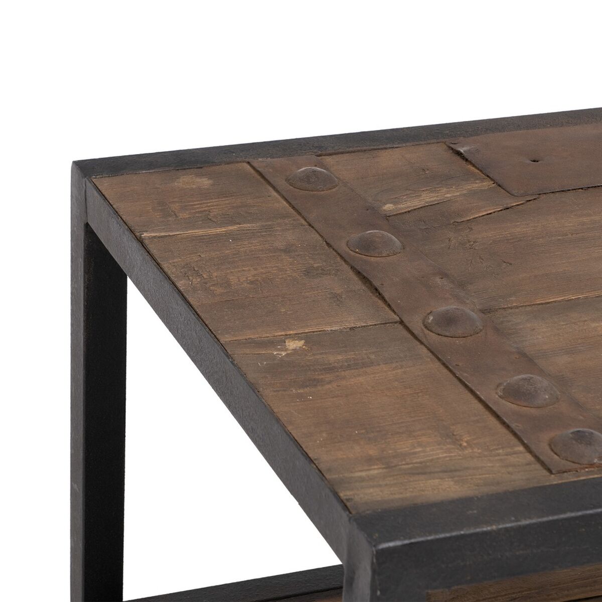 Soffbord Svart Naturell 165 x 64 x 55 cm - 6