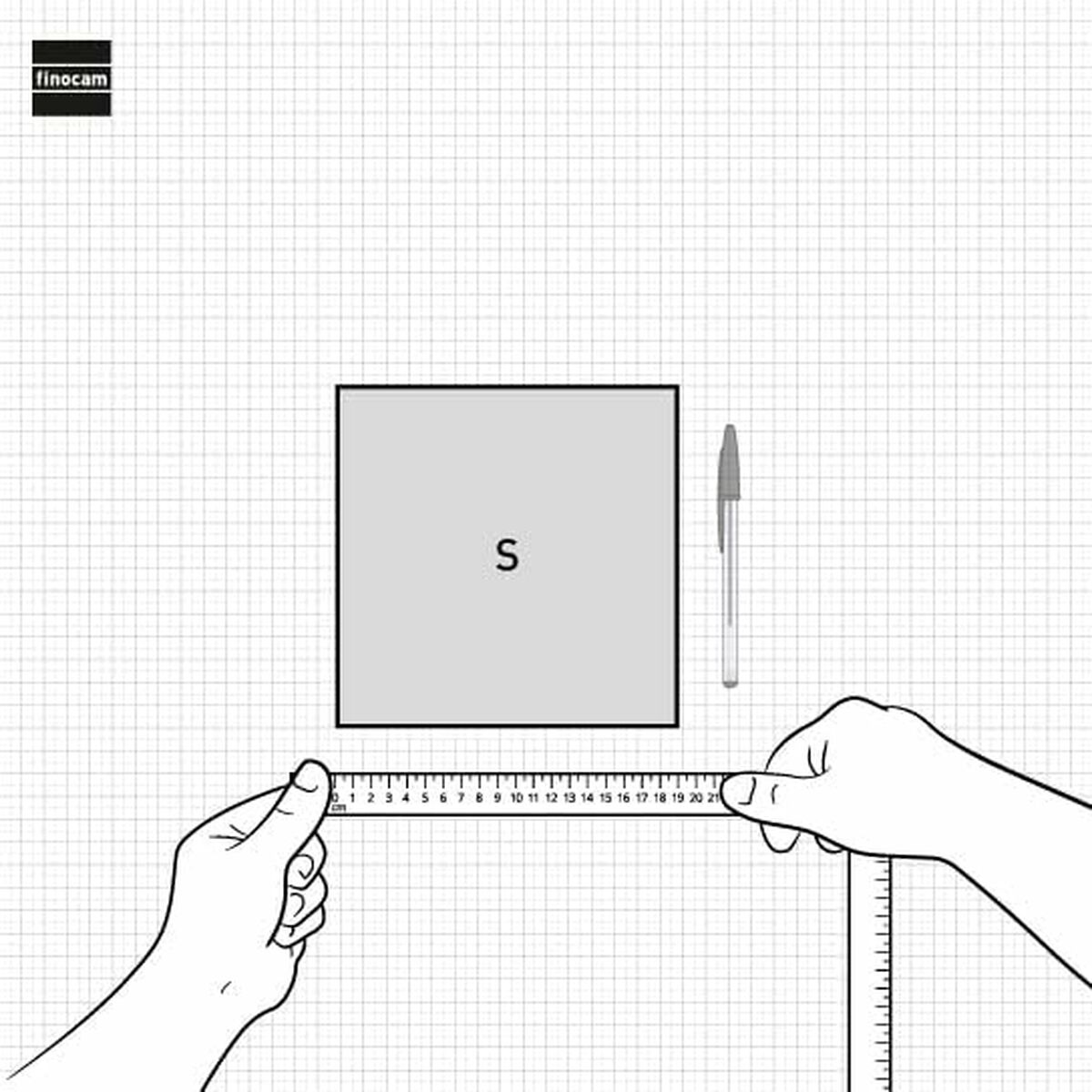 Skrivbordskalender Finocam Papper 19 x 19 cm 2025 - 3