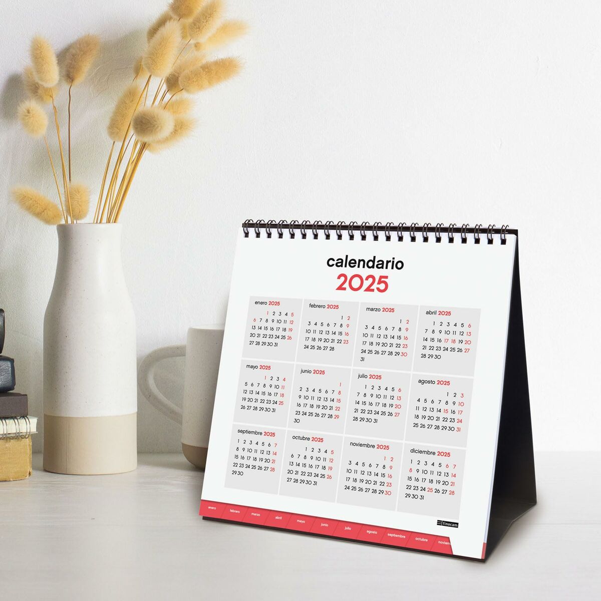 Skrivbordskalender Finocam Papper 19 x 19 cm 2025 - 5