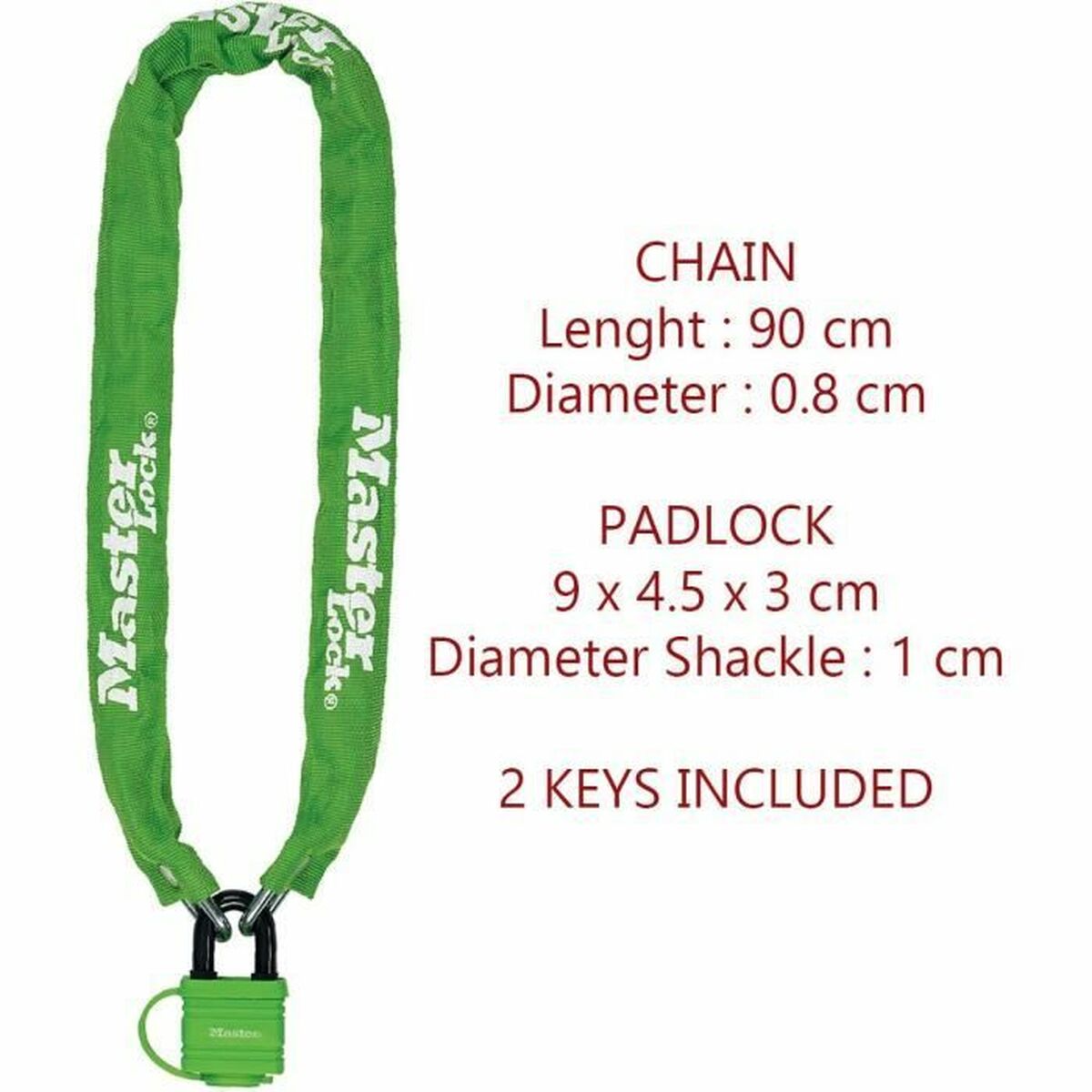 Kedja med hänglås Master Lock - 3