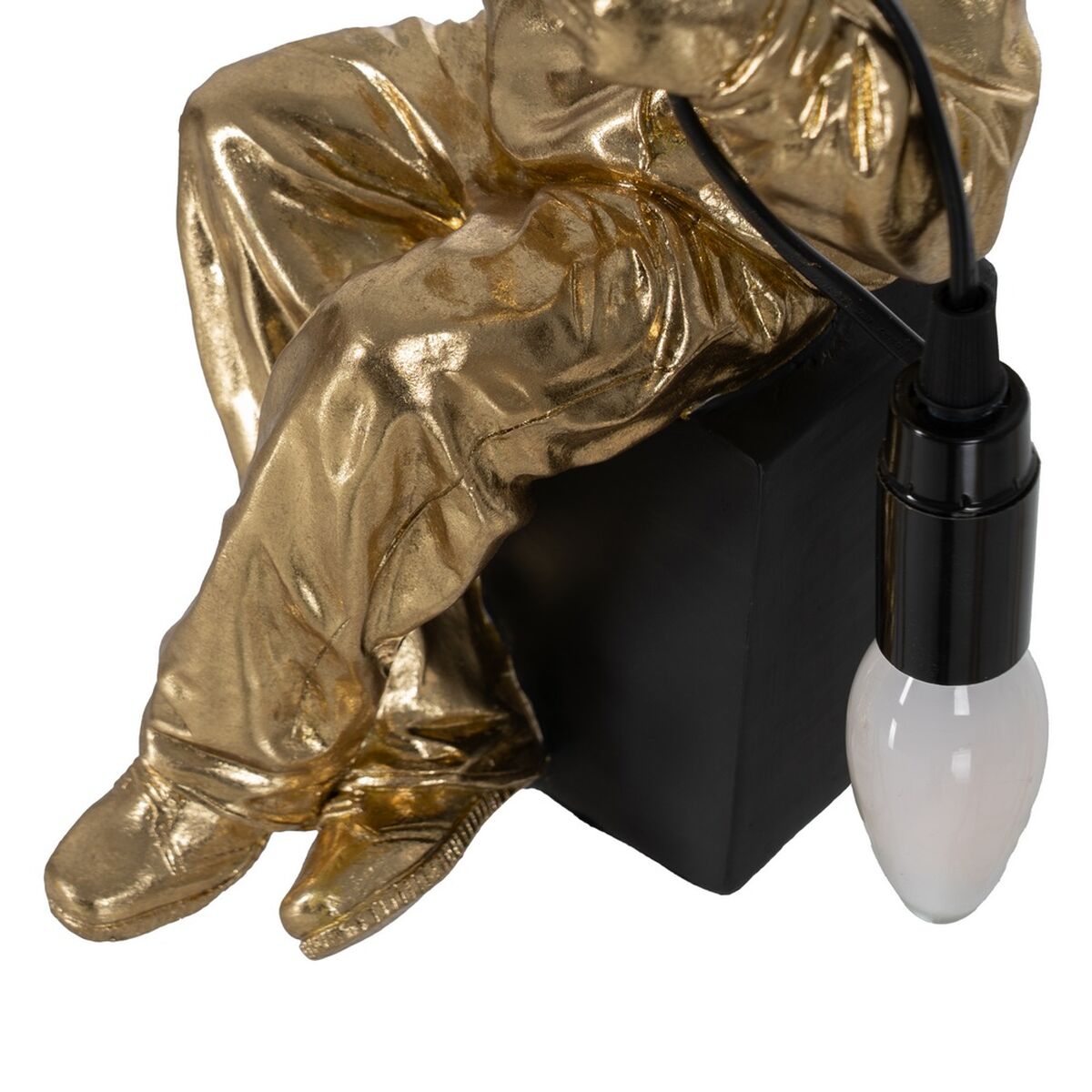 Bordslampa Svart Gyllene Harts - 4