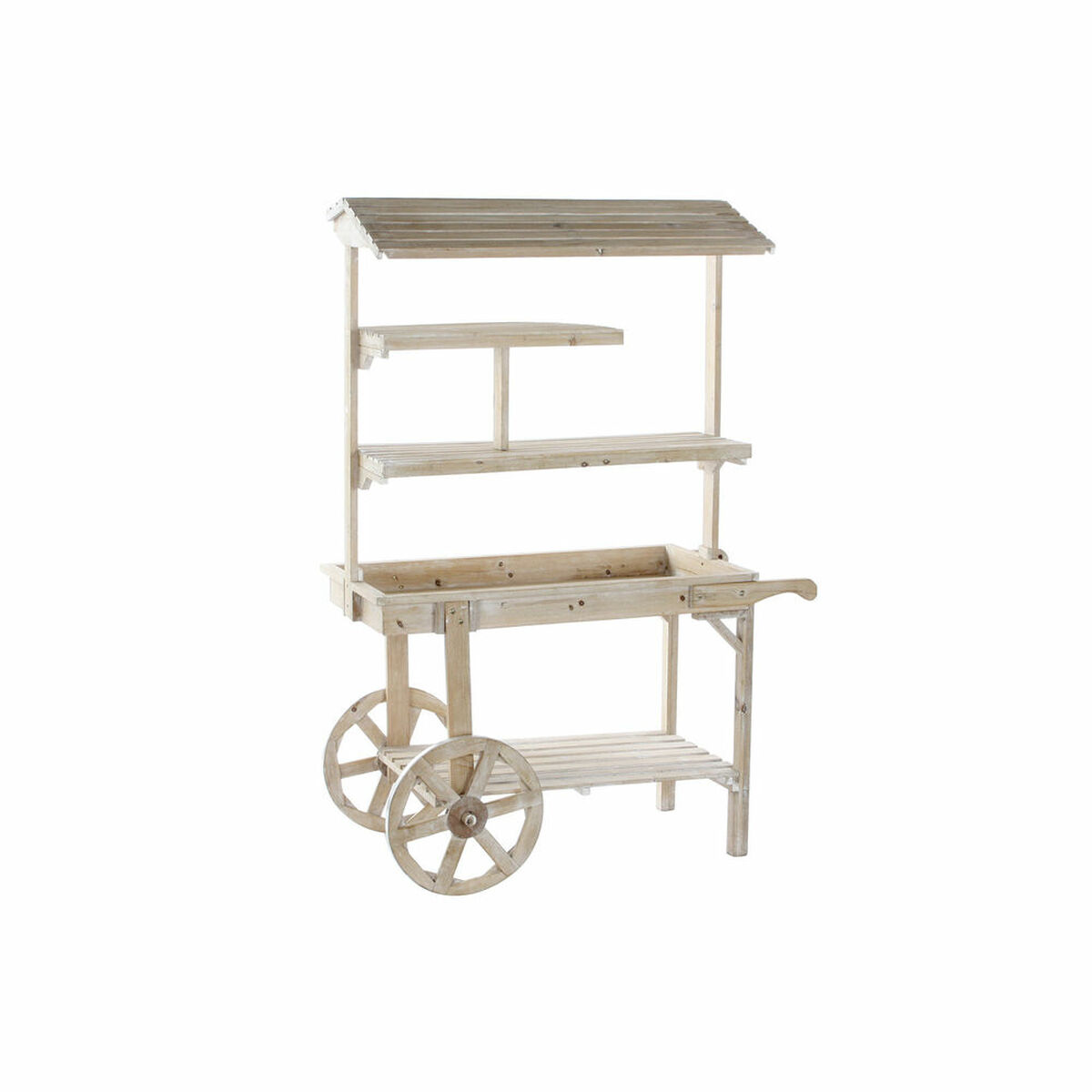 Trädgårdsvagn DKD Home Decor Ljusbrun 118 x 53 x 166 cm
