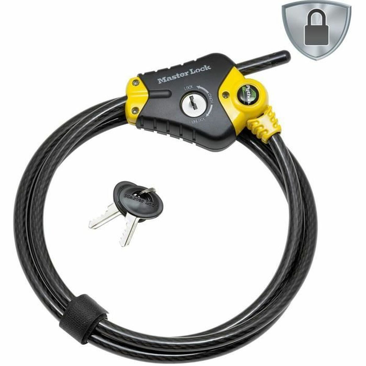 Hänglås med nyckel Master Lock Svart