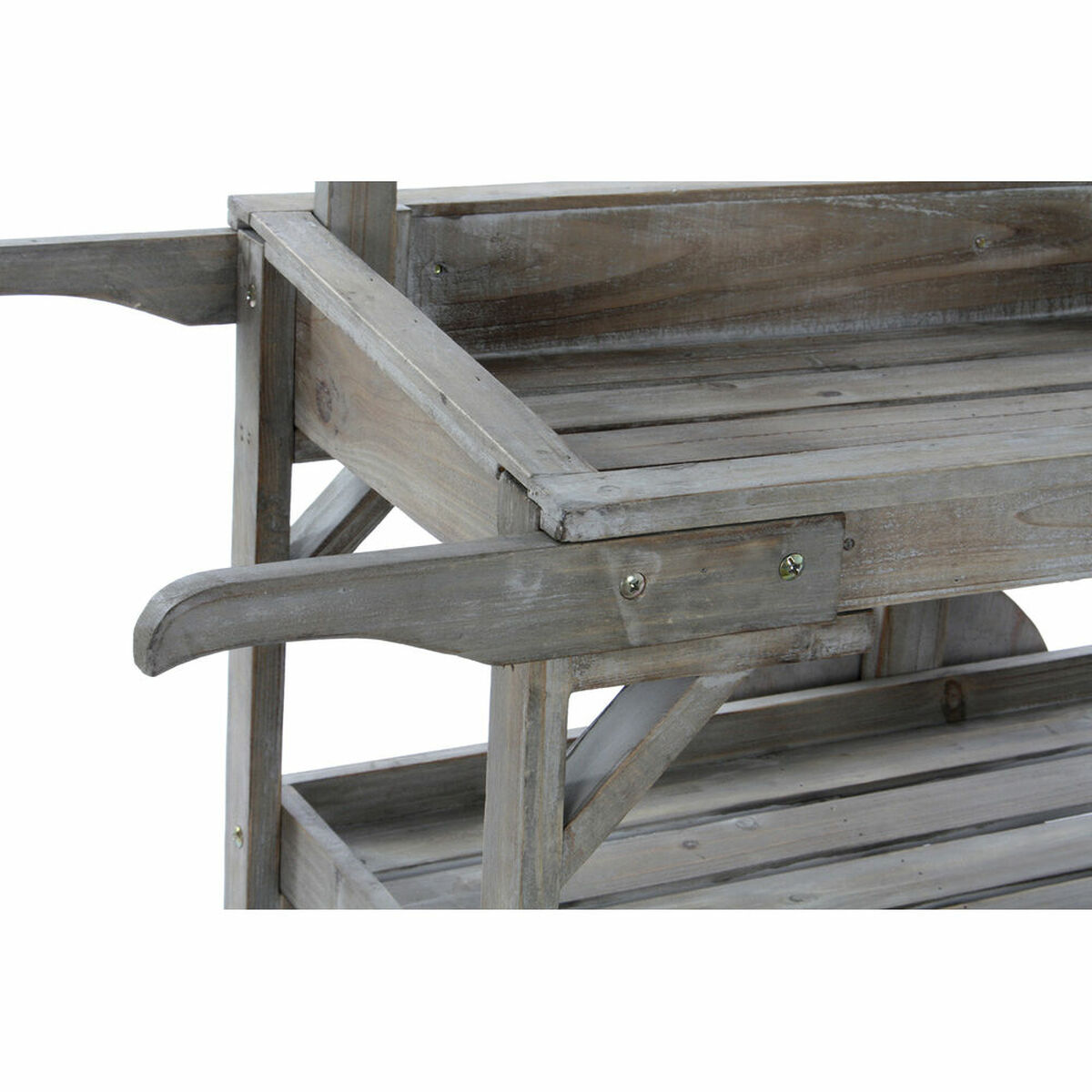 Trädgårdsvagn DKD Home Decor 87 x 14 x 109 cm 87 x 41 x 109 cm Ljusbrun - 5